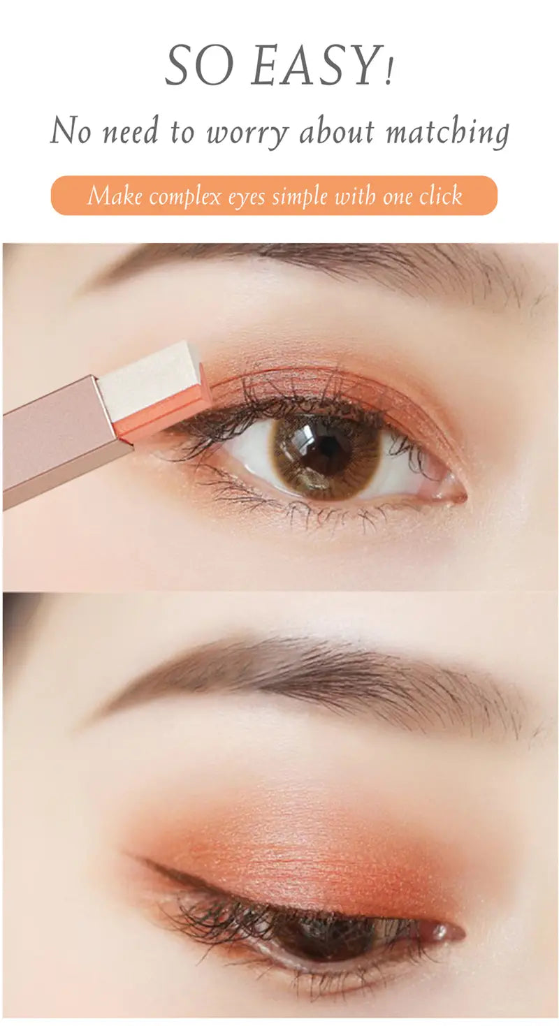 Dual Color Waterproof Velvet Eye Makeup Shadow Stick