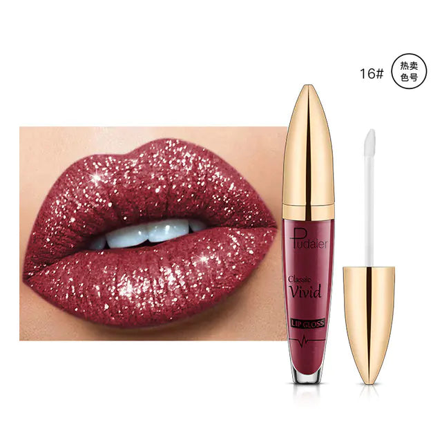 Pearlescent Matte Lip Gloss Non-Stick Long Lasting Makeup